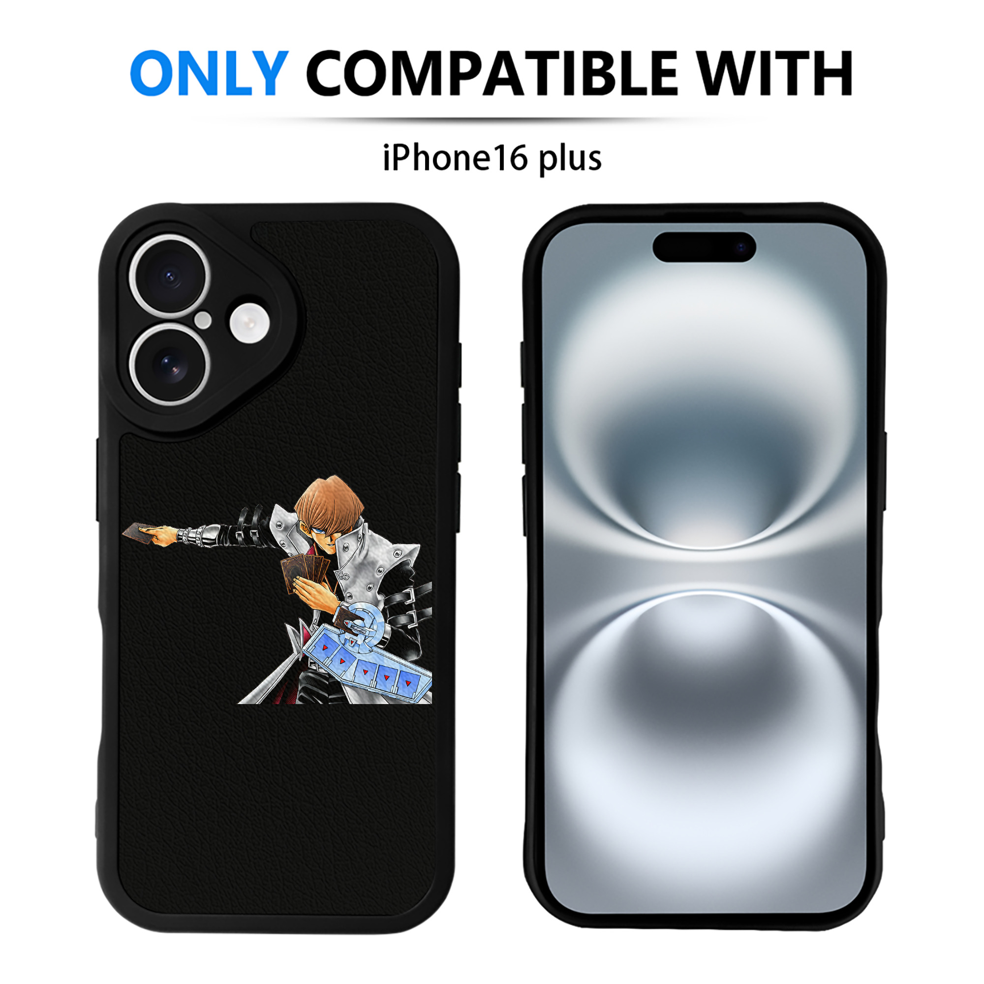 遊☆戯☆王 Yu-Gi-Oh! 【iPhone 16シリーズ対応】シリコンスマホケース（レザー調） 材質：シリコン